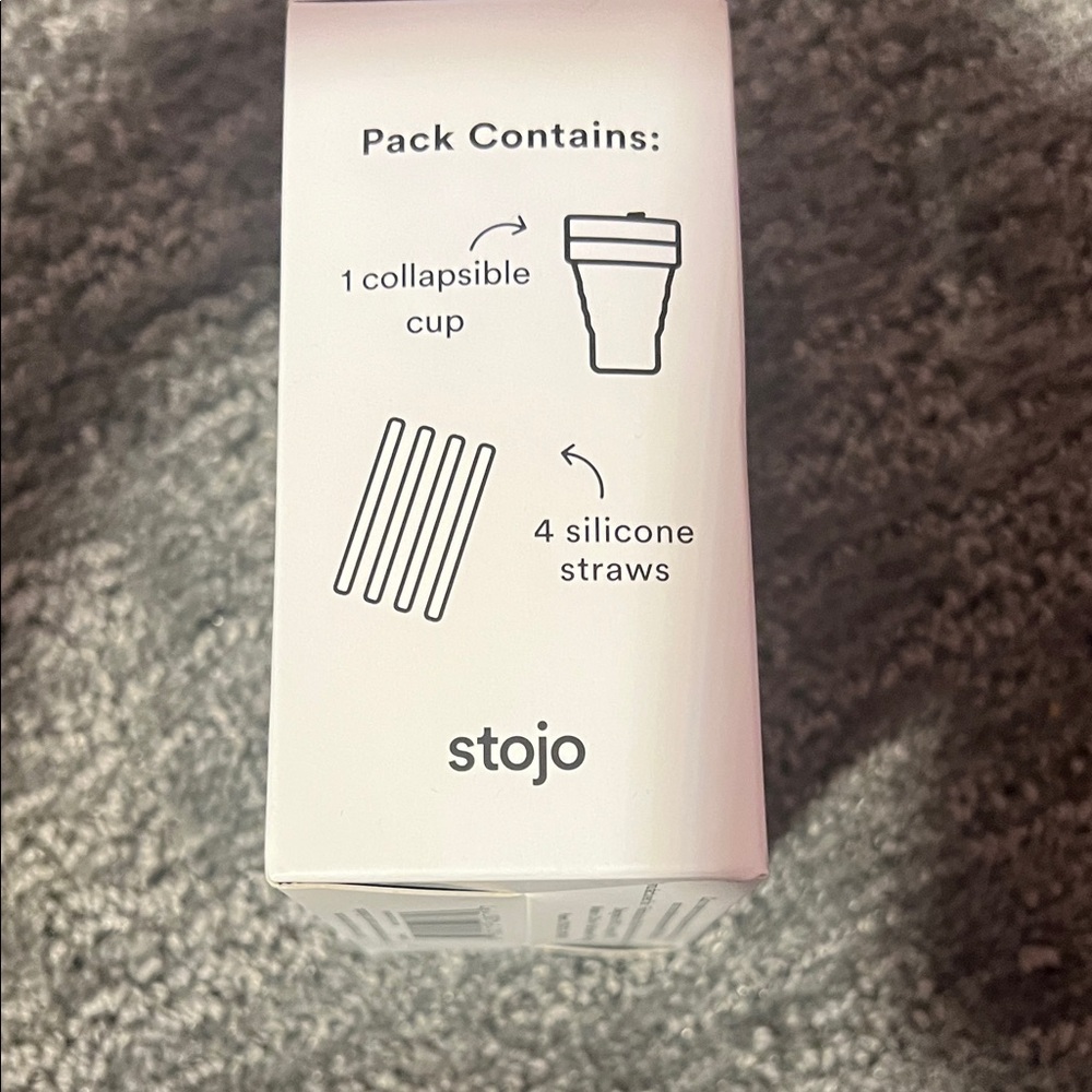 Stojo Collapsible Cup with Reusable Straws - Picture 4 of 4